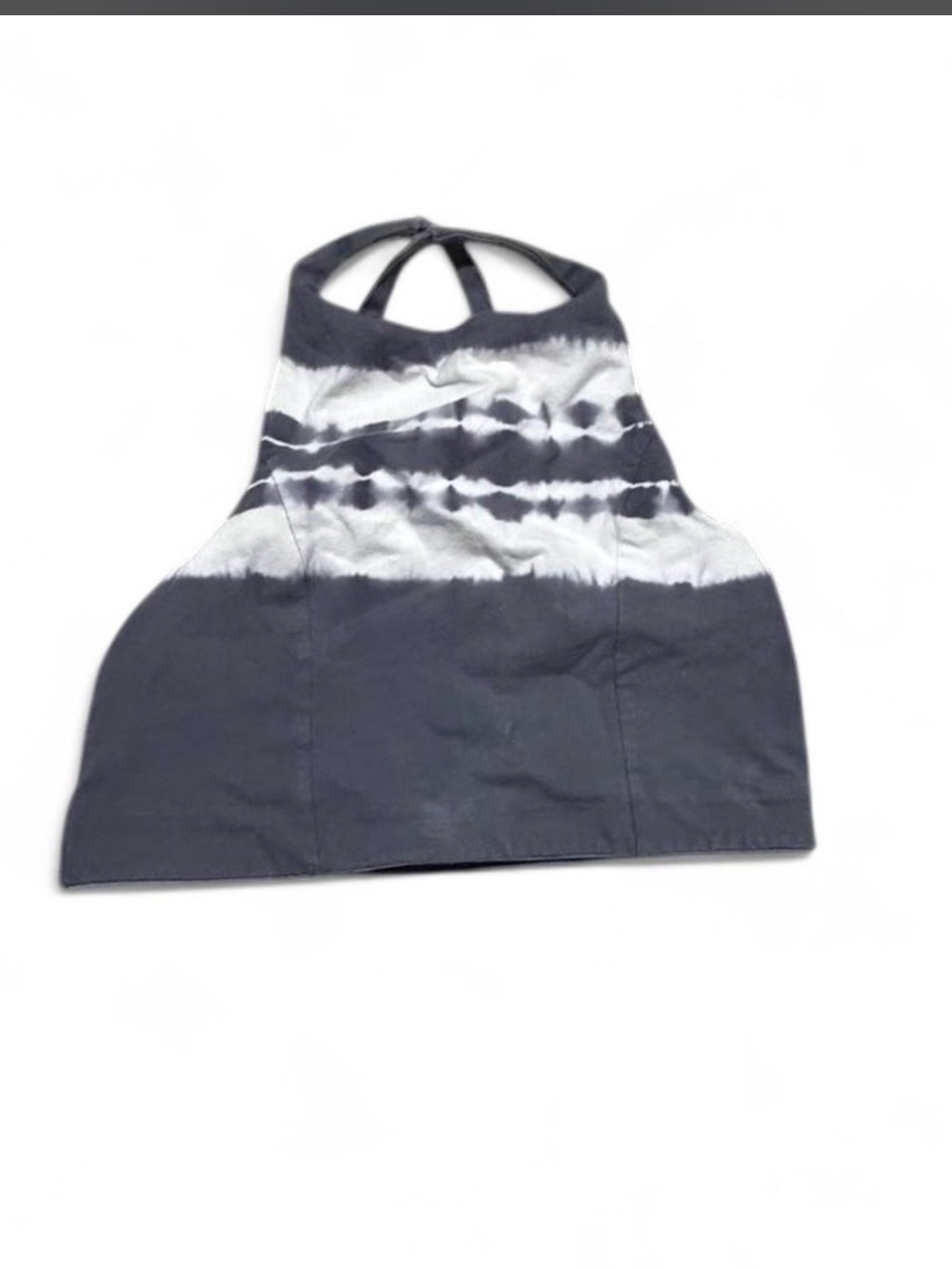 🇺🇸 aerie Tie-Dye Racerback Sports Bra in grey and White